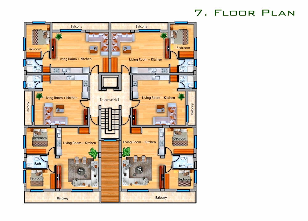 Studios and apartments in a modern apartment complex near Long Beach