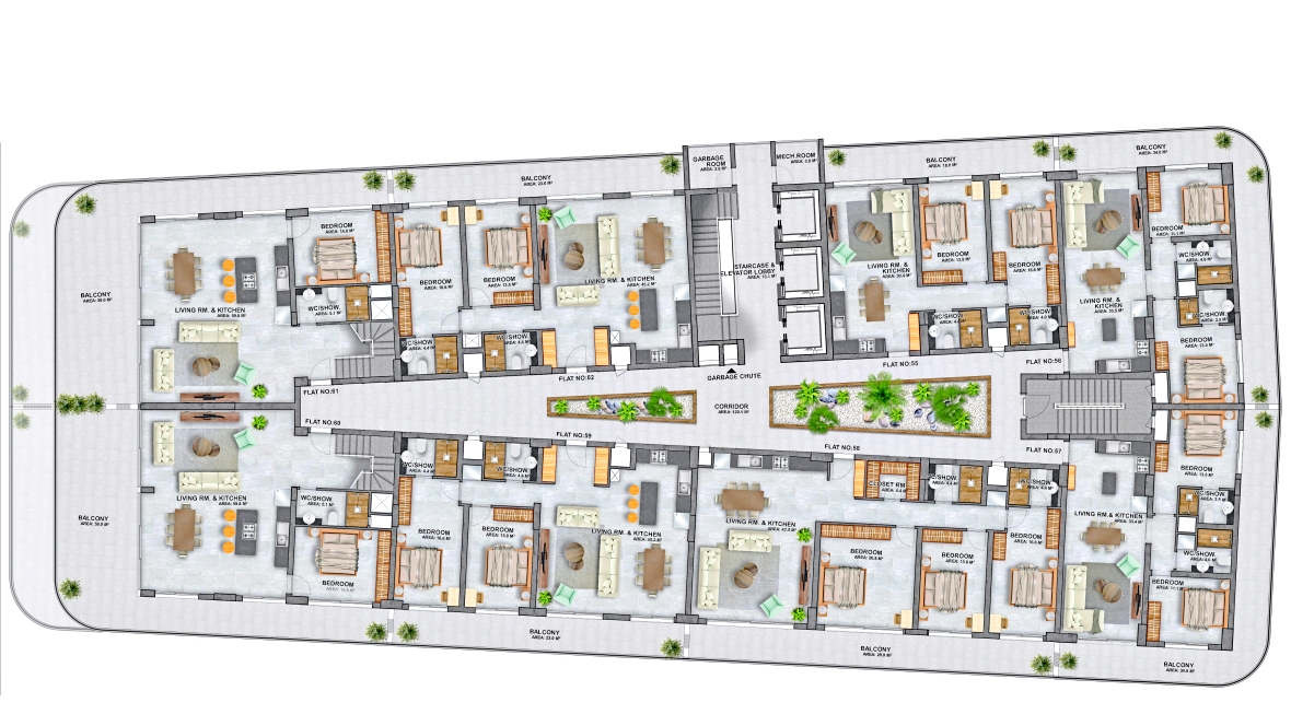 Studios and apartments on the seafront, first line!