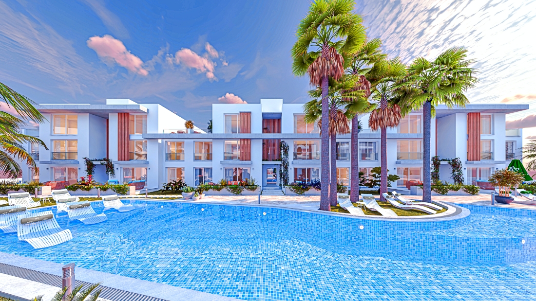 1 + 1 apartments and loft apartments  1+2 in a modern complex near the beach and the city