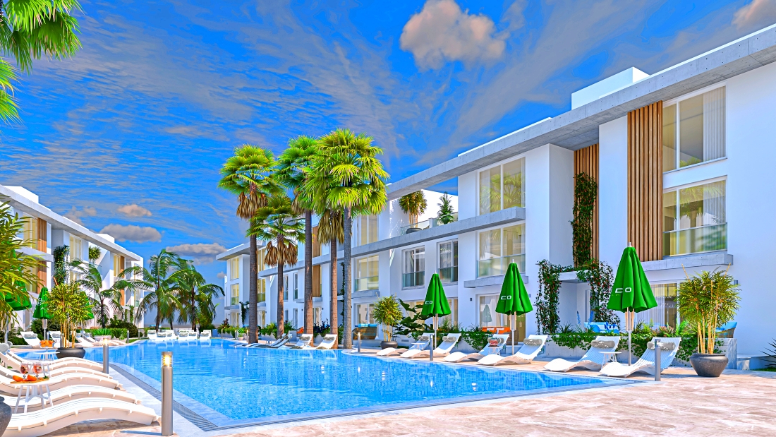 1 + 1 apartments and loft apartments  1+2 in a modern complex near the beach and the city