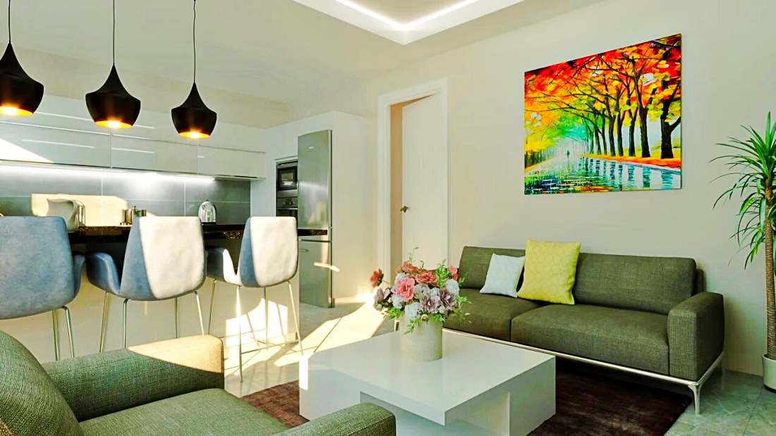  2 bedroom apartments in a small complex in Alsancak