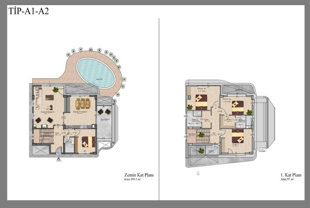 Luxury 4 bedroom villas in Lapta