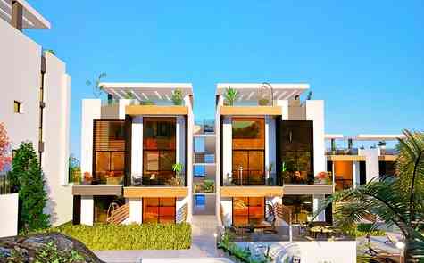 Apartments with one bedroom in a modern complex in Esentepe