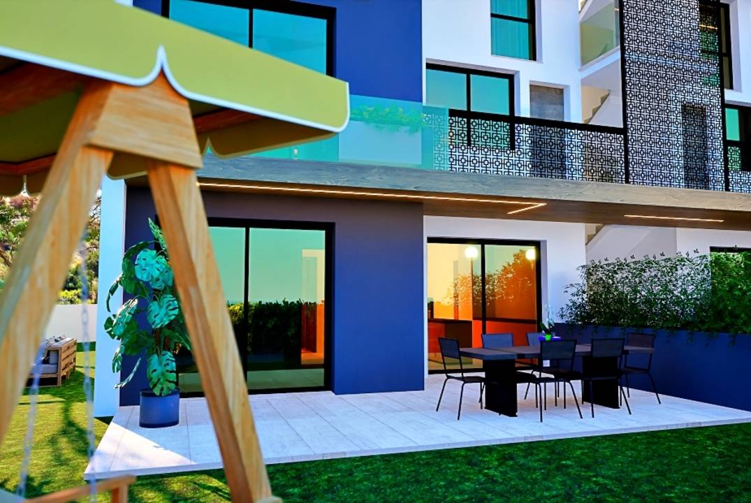 Apartments with one bedroom in a modern complex in Esentepe