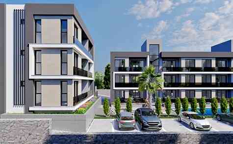 Two bedroom apartments in a cozy complex in Lapta
