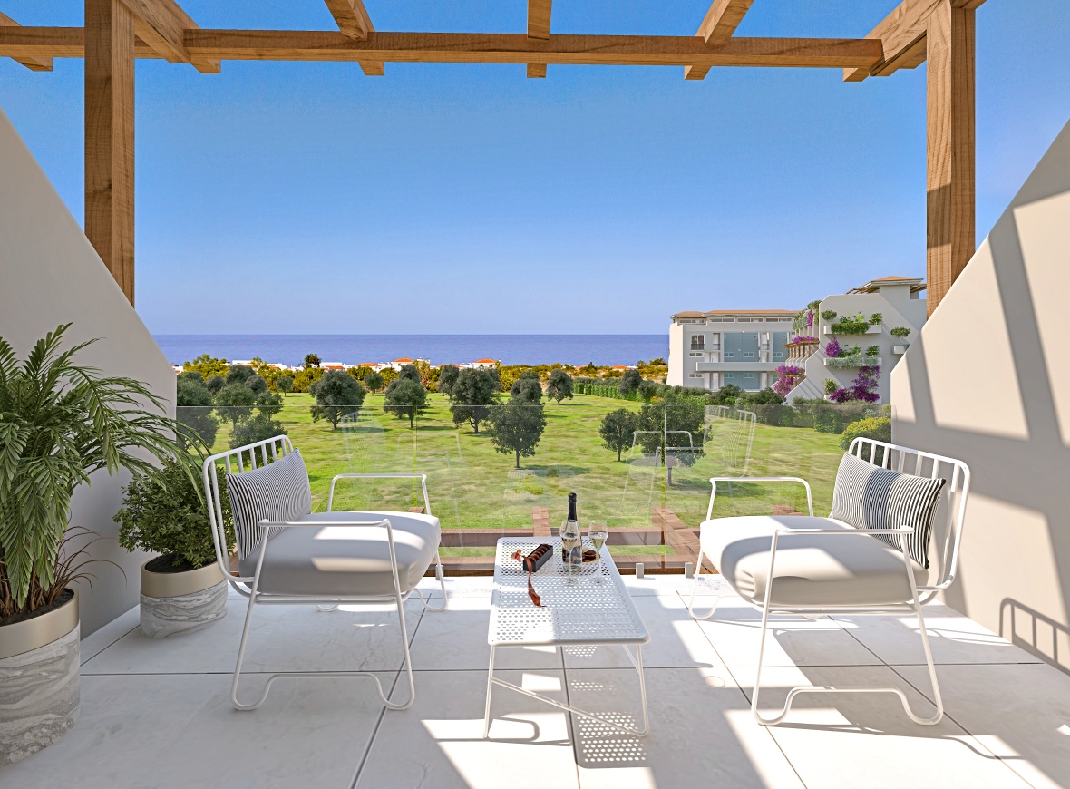 Garden apartments and lofts 1 + 1 and 2 + 1 in a luxury complex with infrastructure on the beach