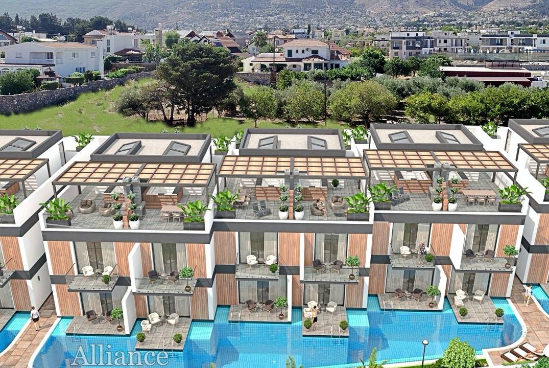 2 bedroom apartments in a modern beachfront complex in Karsiyaka