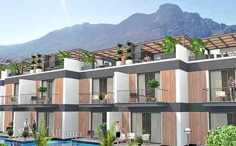 2 bedroom apartments in a modern beachfront complex in Karsiyaka