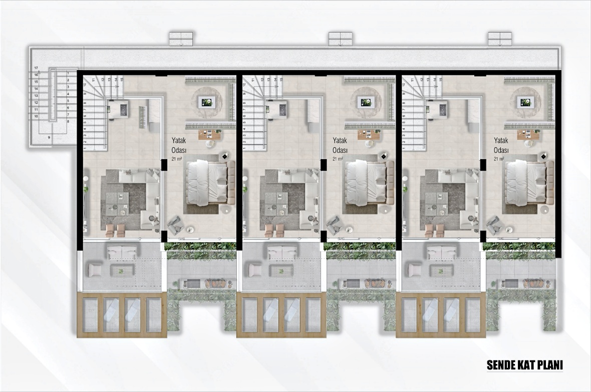 1+1 garden apartments and 2+1 penthouses in a unique project with uninterrupted views - viewing recommended!