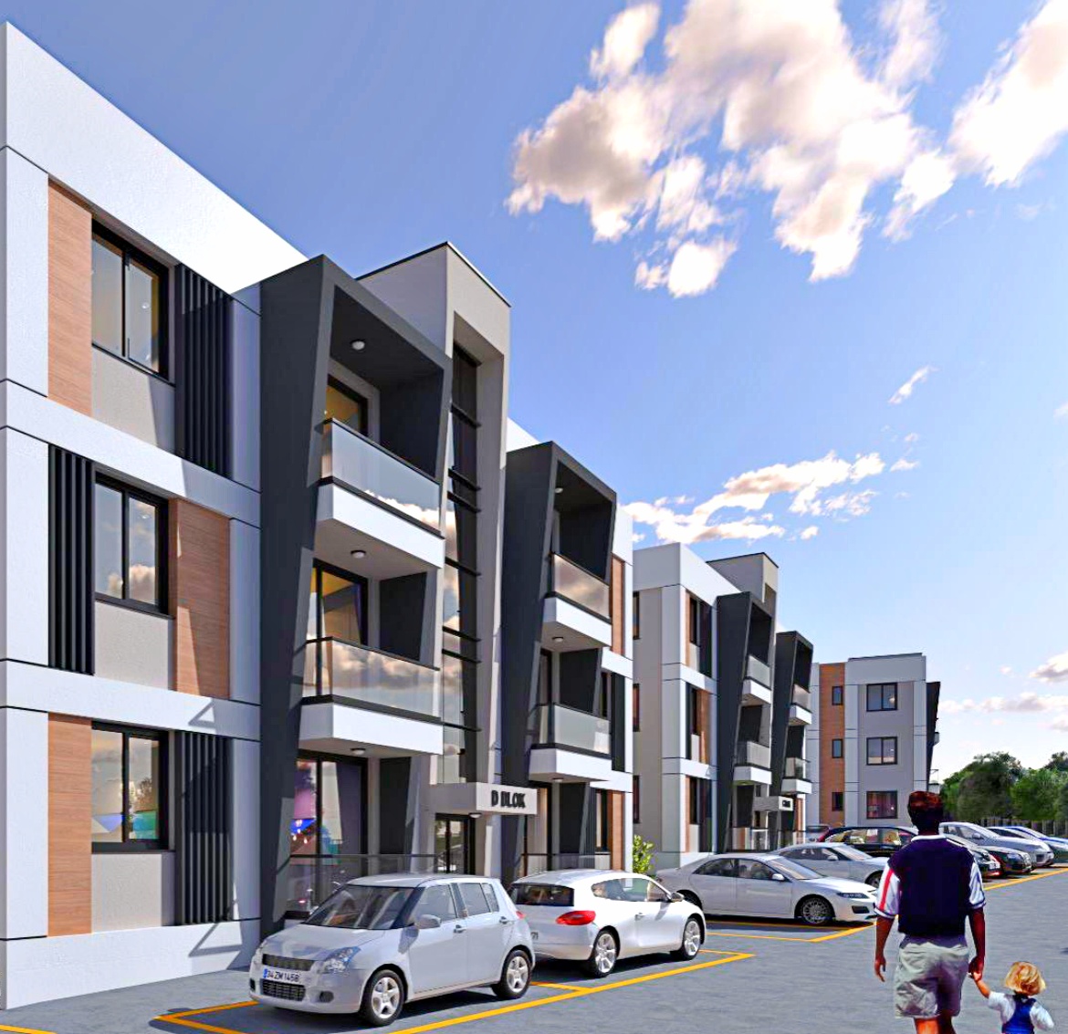 New complex in Lapta - choice of apartments of different sizes