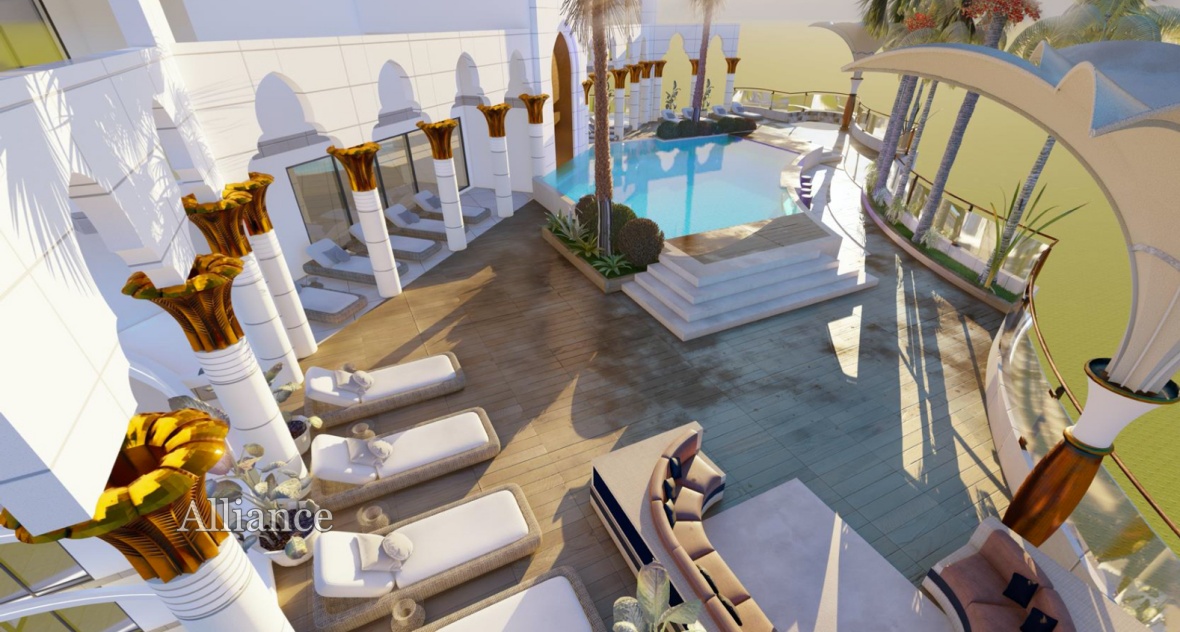 2 bedroom apartments in an ultra modern complex on the beach