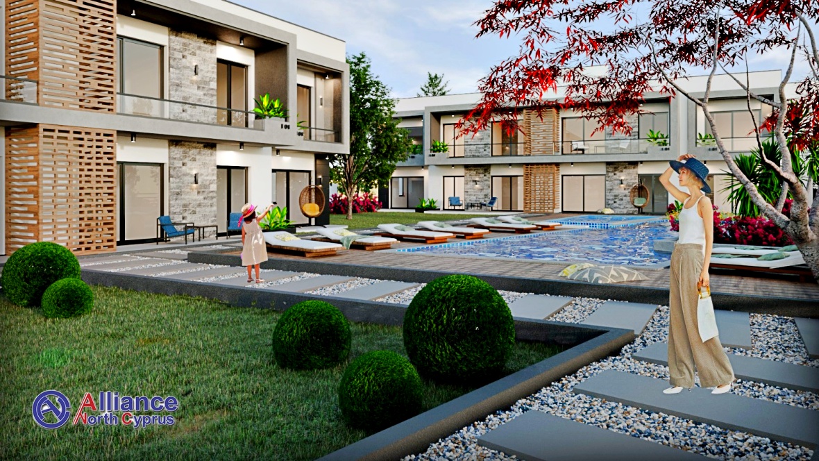 Three bedroom apartments in Chatalkoy, private garden and parking