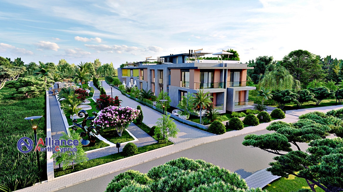 Apartments in Alsancak, in a small apartment complex