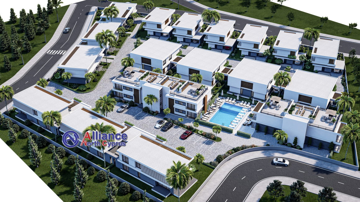 Modern townhouses and villas in Bogaz settlement, proximity to the sea!