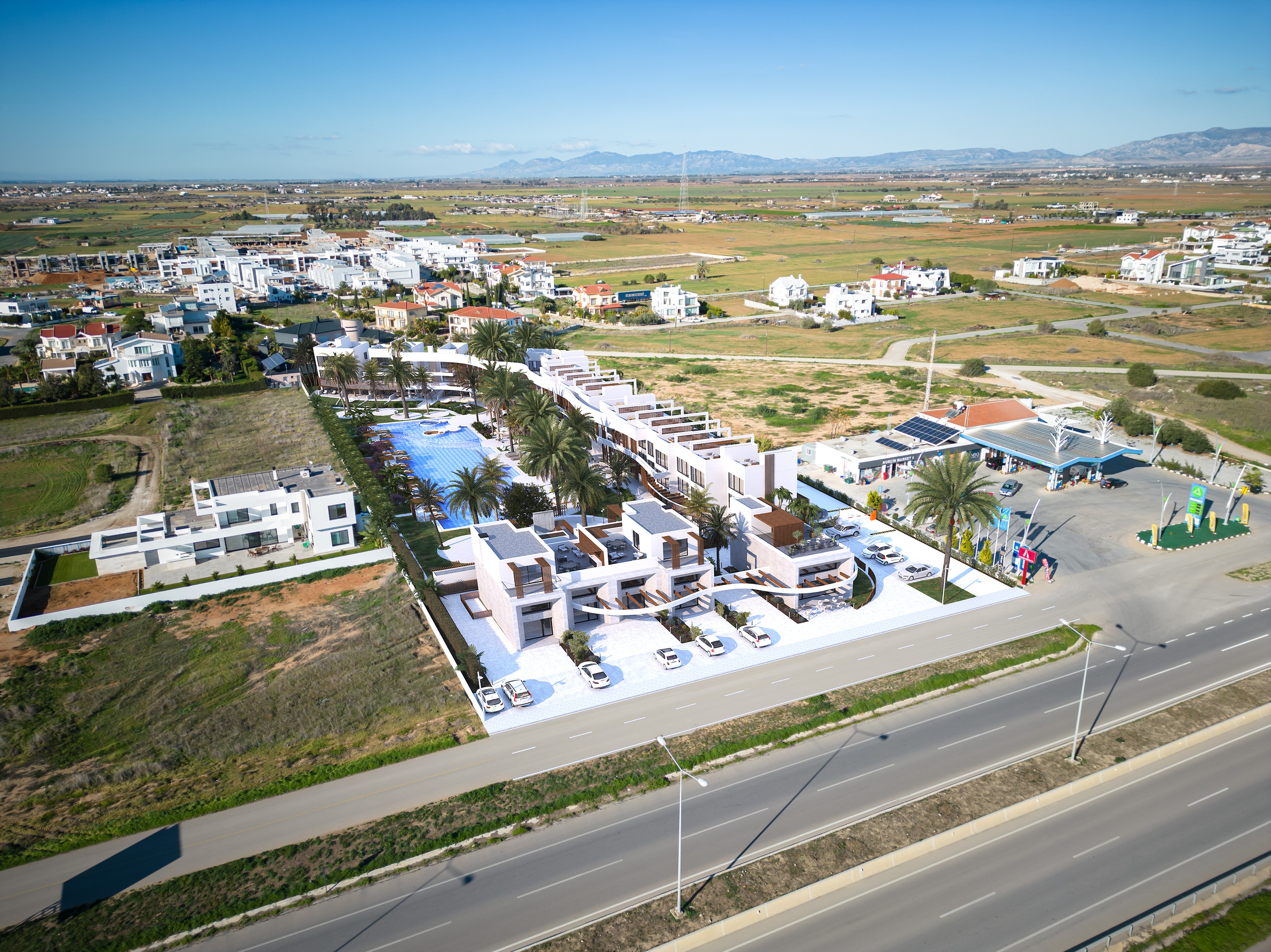 Apartments 1 + 2 loft in a gated complex by the sea