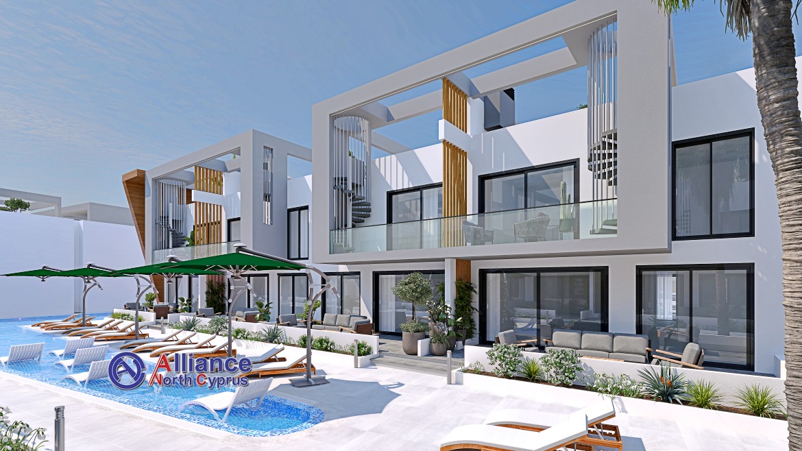 Two bedroom apartments of different layouts in modern complex near Famagusta