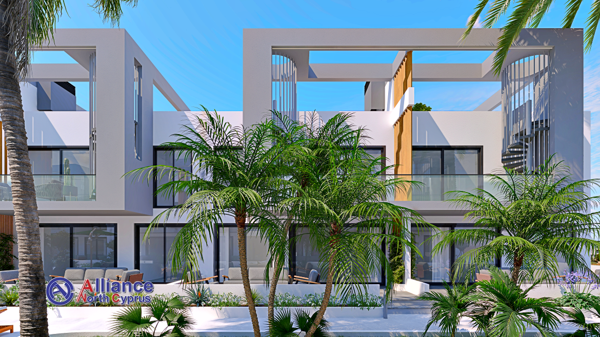 Two bedroom apartments of different layouts in modern complex near Famagusta