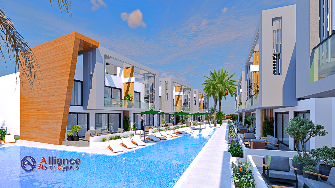 Two bedroom apartments of different layouts in modern complex near Famagusta