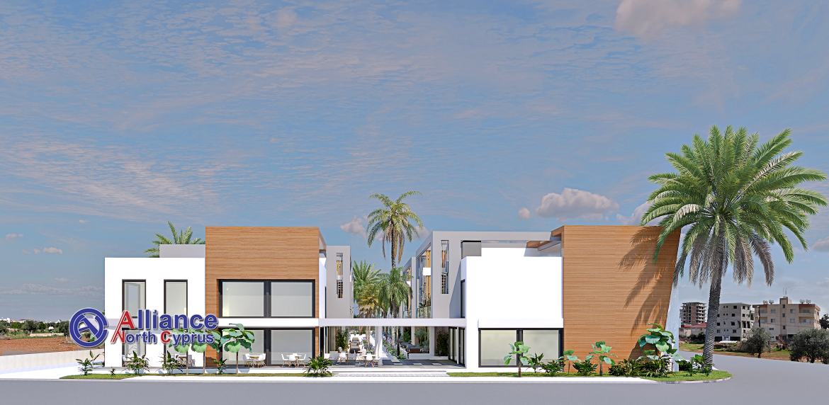 Two bedroom apartments of different layouts in modern complex near Famagusta