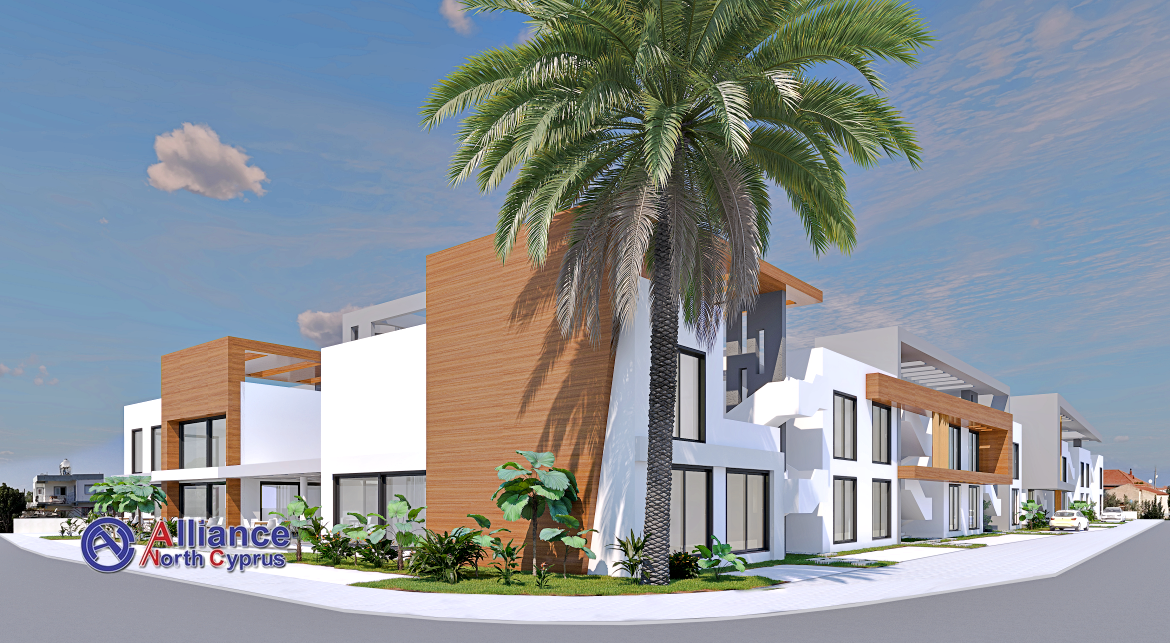 Two bedroom apartments of different layouts in modern complex near Famagusta