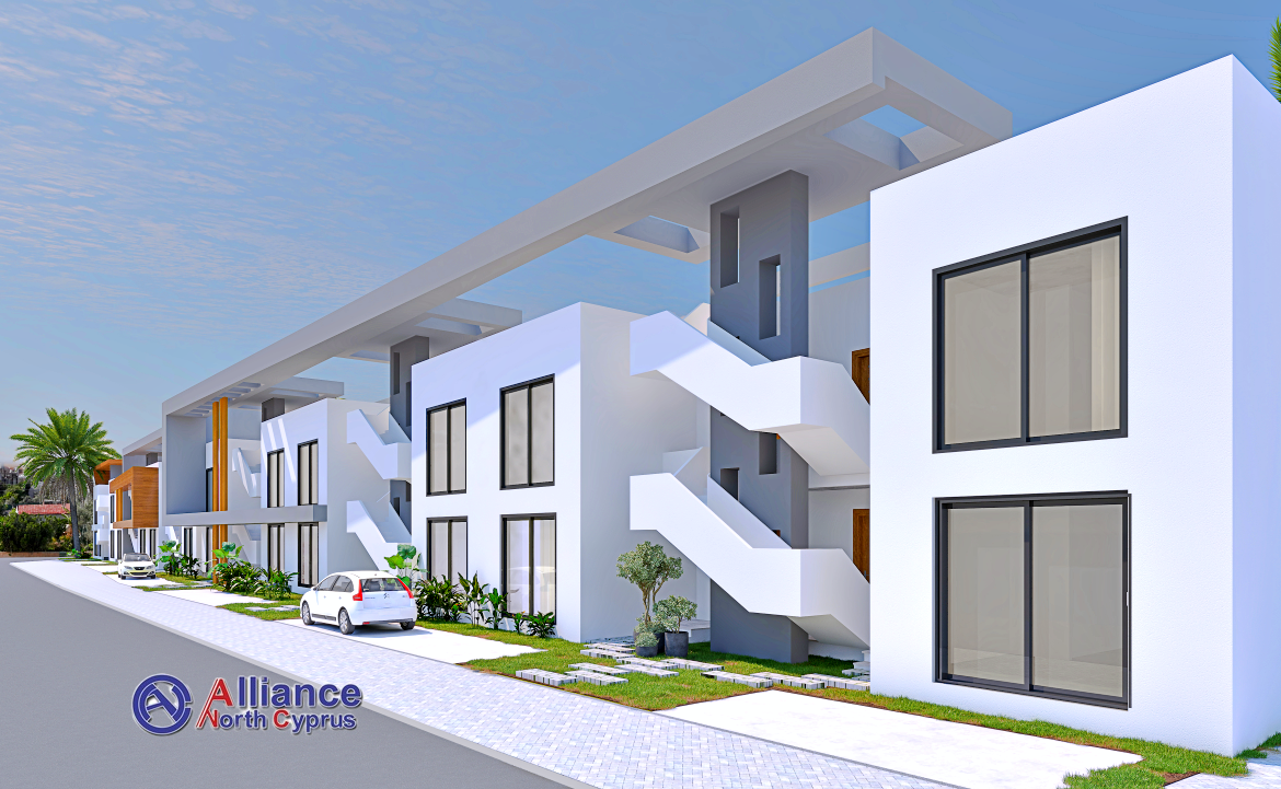 Two bedroom apartments of different layouts in modern complex near Famagusta