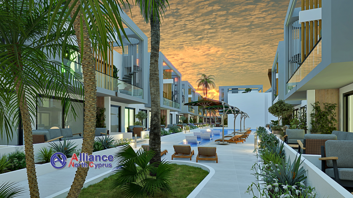 Two bedroom apartments of different layouts in modern complex near Famagusta