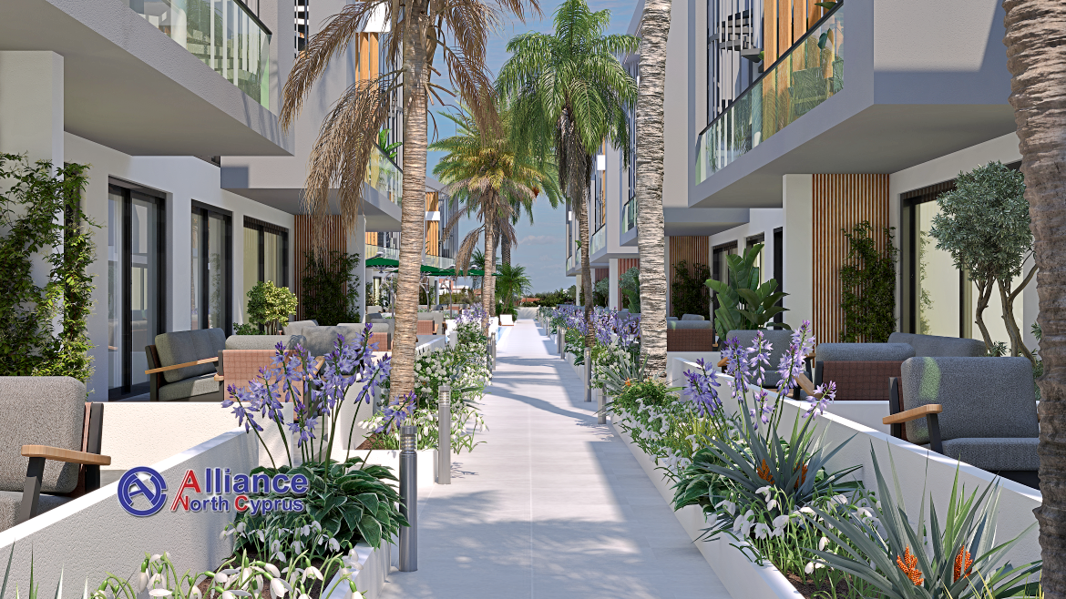 Two bedroom apartments of different layouts in modern complex near Famagusta