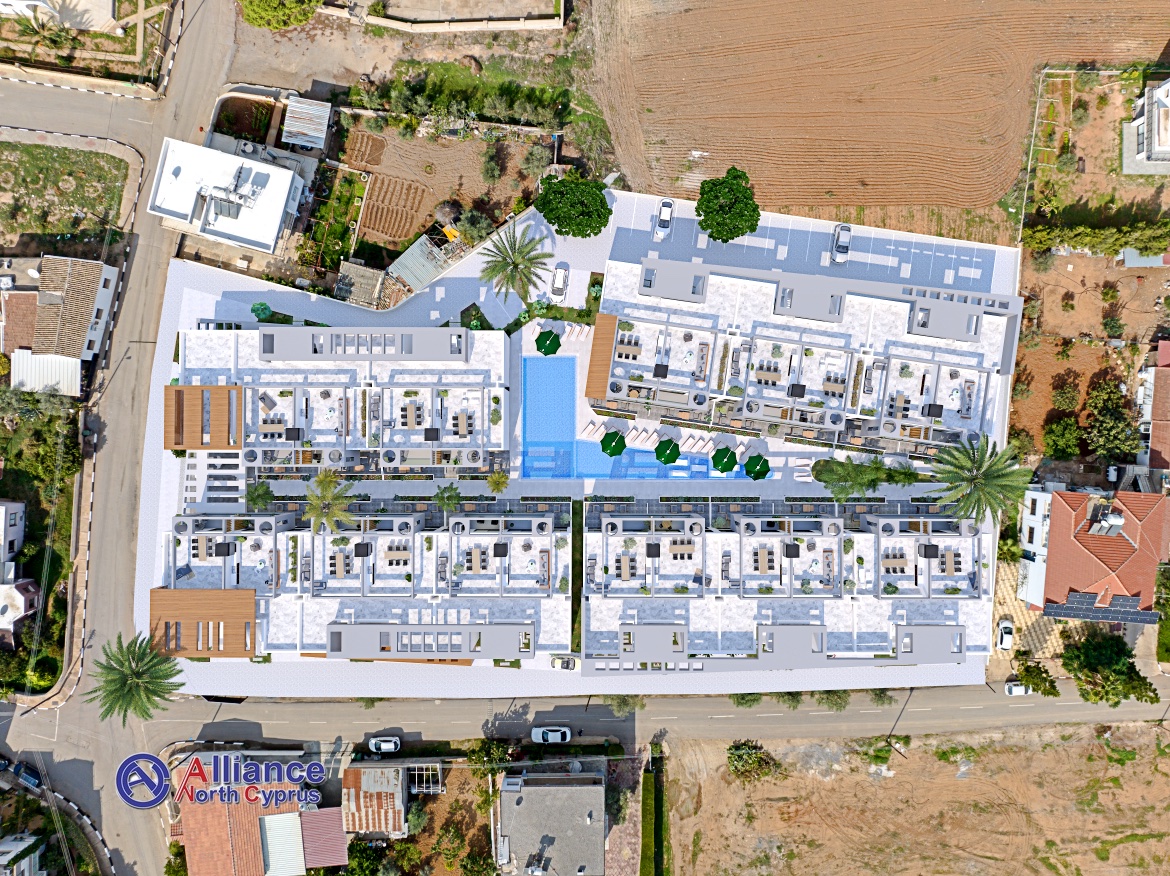 Two bedroom apartments of different layouts in modern complex near Famagusta