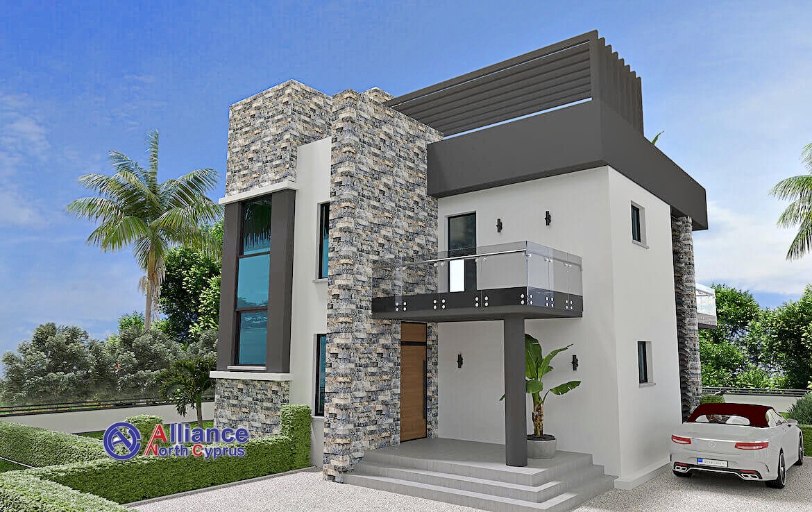 Modern design villas in Karsiyaka, 4 bedrooms