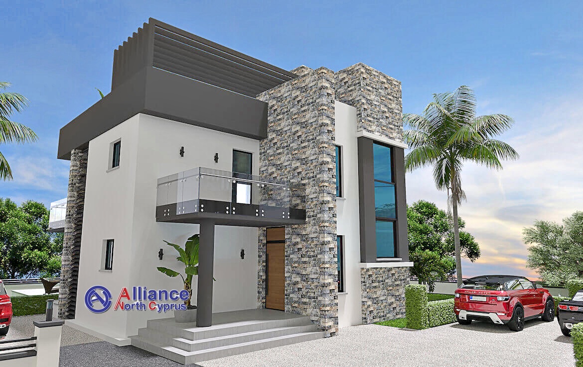 Modern design villas in Karsiyaka, 4 bedrooms