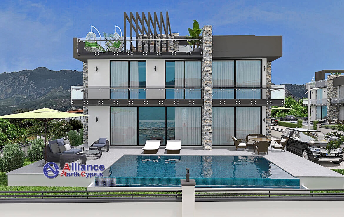 Modern design villas in Karsiyaka, 4 bedrooms