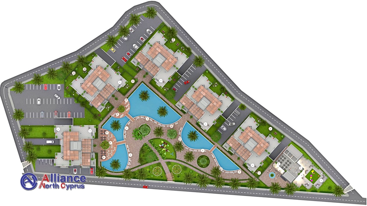 Studio apartments, 1 + 1 and 2 + 1 of different sizes and layouts in Bogaz, a complex for life and recreation!