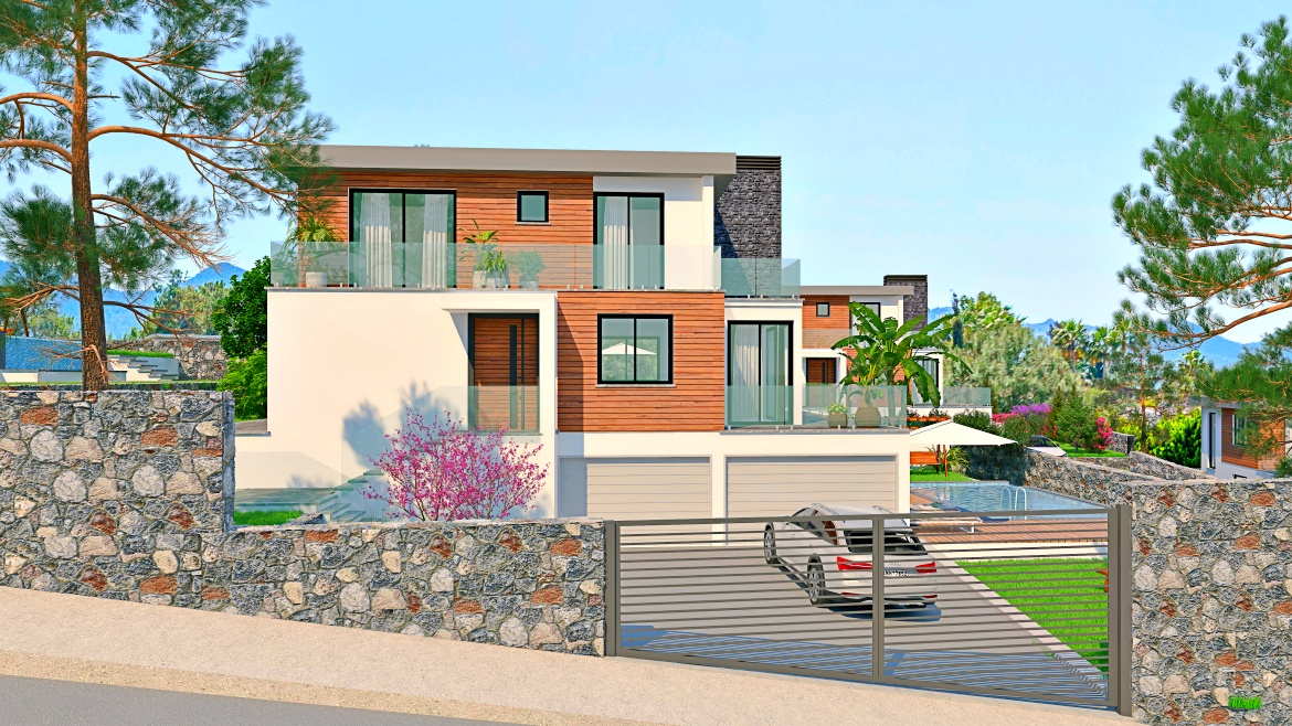 4+2 triplex villas in Catalkoy