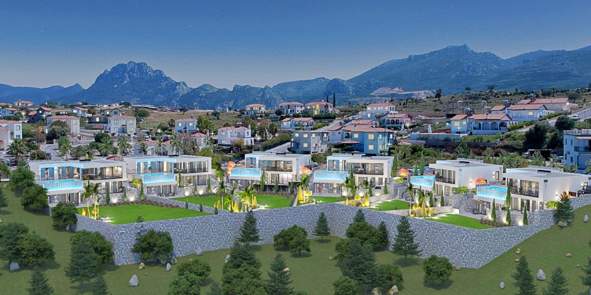 Exclusive villas 6+ in Arapkoy, uninterrupted panoramic views