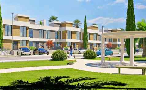 Modern townhouses with 2 and 3 bedrooms on the beach