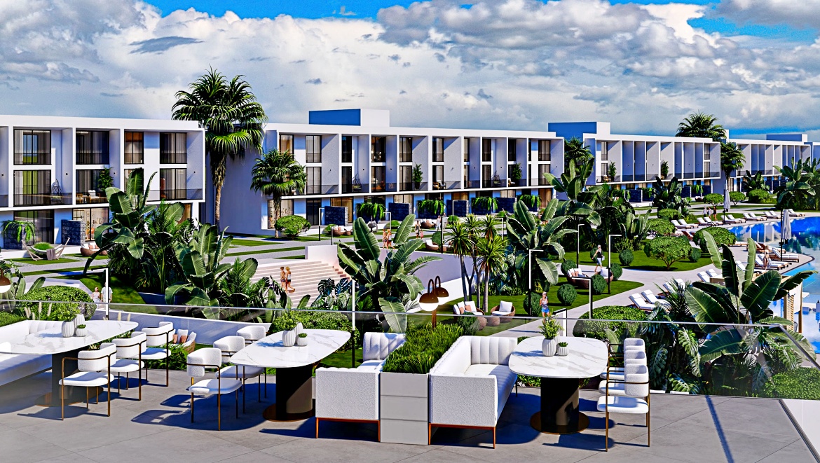 Complex in Bogaz - a large selection of ground floor apartments, duplexes