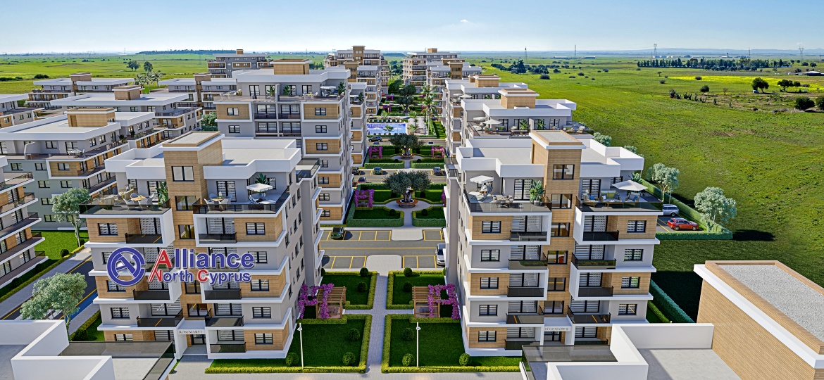 Apartments of different layouts in a gated complex in the Gecitkale area - delivery to the beach