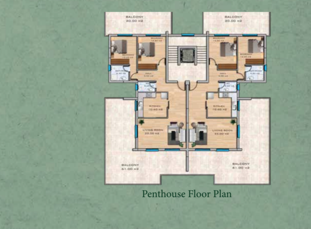 Apartments of different layouts in a gated complex in the Gecitkale area - delivery to the beach