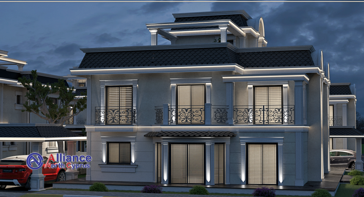 Classic design villas in Bogaz - 3+1 for  2 families and 4+1