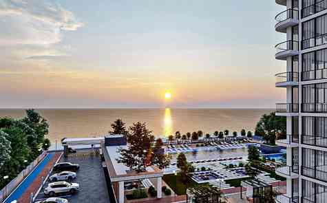 Uninterrupted sea view, beach - 1+1 apartments in a luxury complex on the seafront