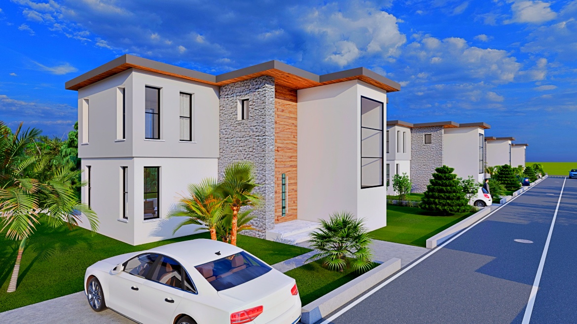 Villas for two families and detached villas near the city of Famagusta