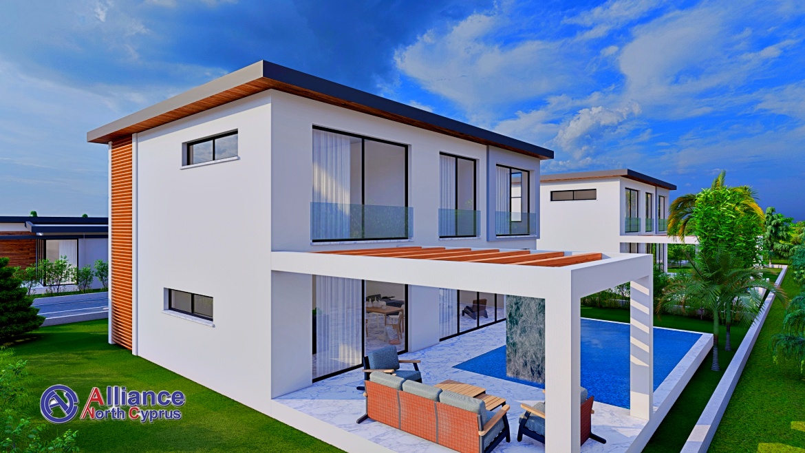 Villas for two families and detached villas near the city of Famagusta