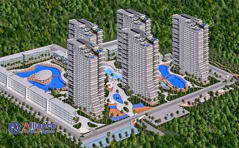 3- and 4-room apartments in a luxury complex on the coast - profitable investments!