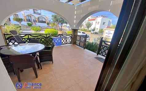 Apartment 2+1 with a garden and a terrace in Esentepe, in a complex on the sea!