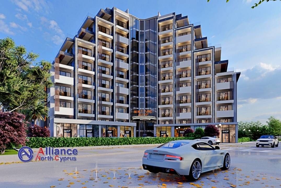 Apartments in a new large-scale resort complex located on the seashore in Morphou Bay in the Gaziveren area in Northern Cyprus.