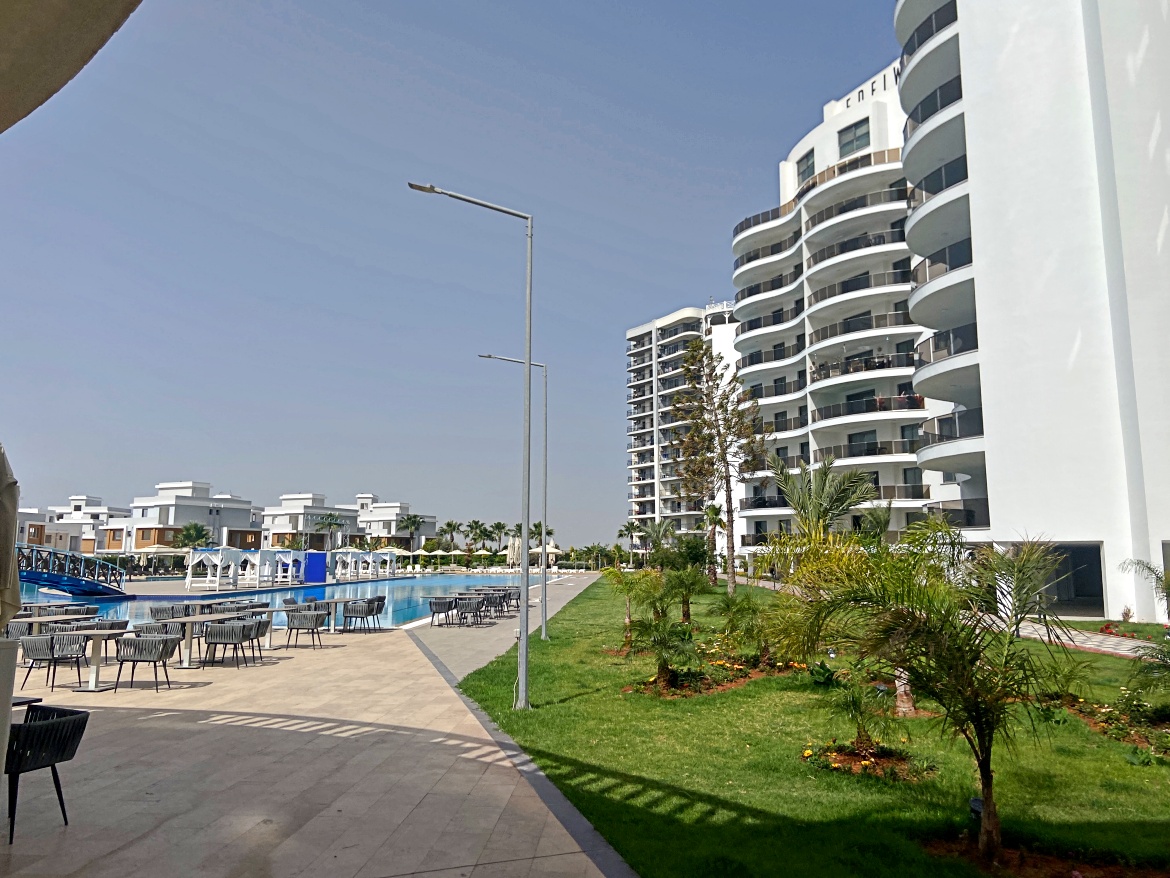 A new one-bedroom apartment is available for long-term rent in the Edelweiss complex