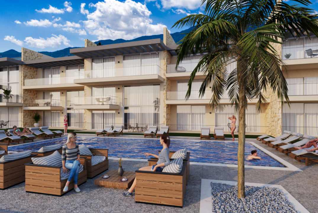 Luxury 2-Bedroom Garden Apartment for Sale in Esentepe, North Cyprus – In Pine Hill Project