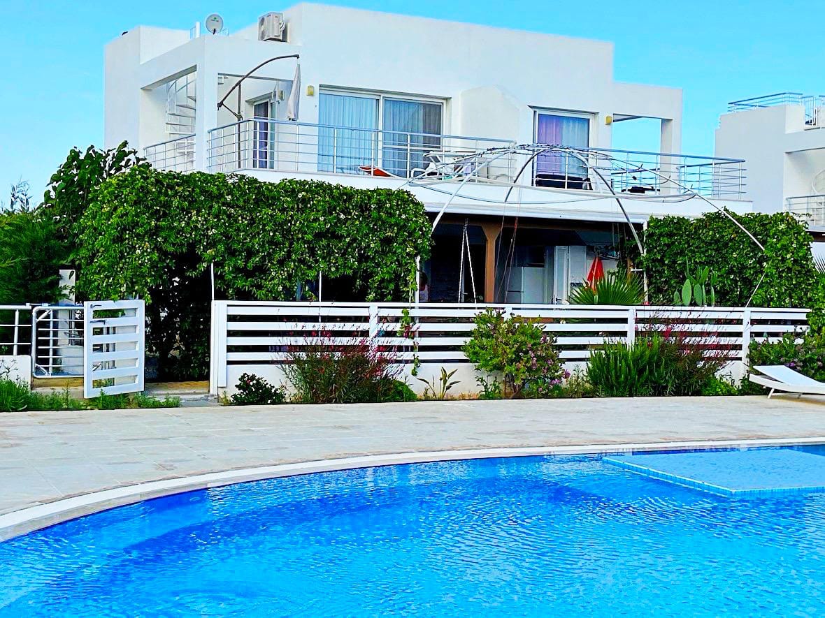 Villa for Rent in Bogaz, Caesar Beach Complex – Right on the Seafront!