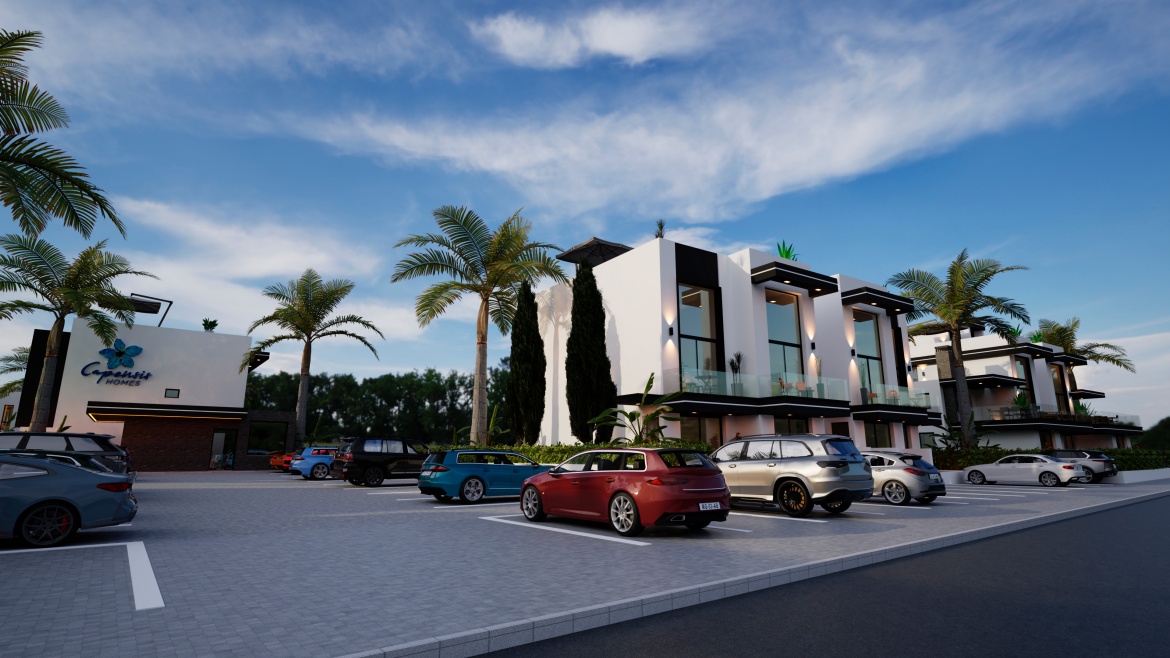 Apartments of different layouts - with a garden and perthouses in the new Yeni-Bogazichi complex, all infrastructure nearby!