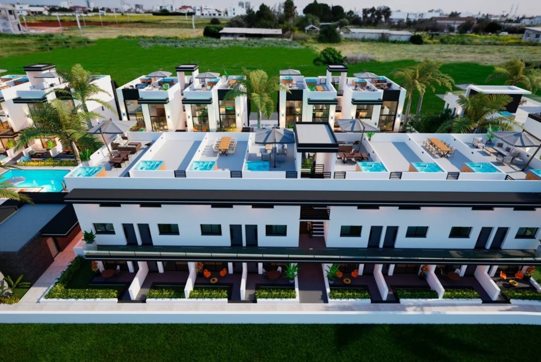 Apartments of different layouts - with a garden and perthouses in the new Yeni-Bogazichi complex, all infrastructure nearby!